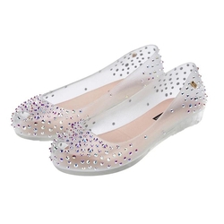 Sapatilha melissa transparente ultra gelatinoso